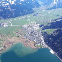 Flugwegposition um 13:24:47: Aufgenommen in der Nähe von Gemeinde Zell am See, 5700 Zell am See, Österreich in 2507 Meter